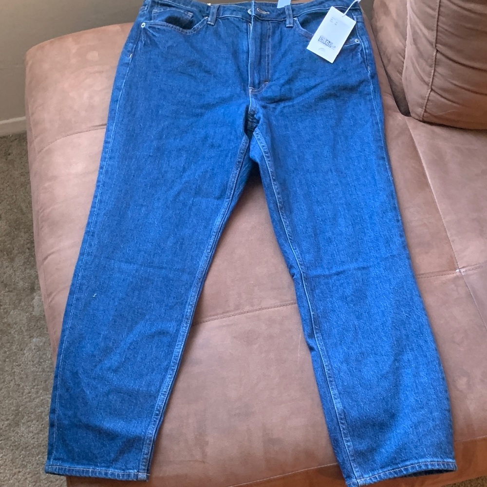 H&M Women's Straight Leg Blue Jeans